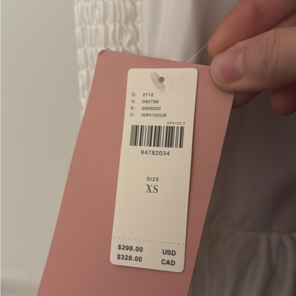 BHLDN High Neck Satin Duchess A-Line Midi Dress XS - Picture 4 of 6